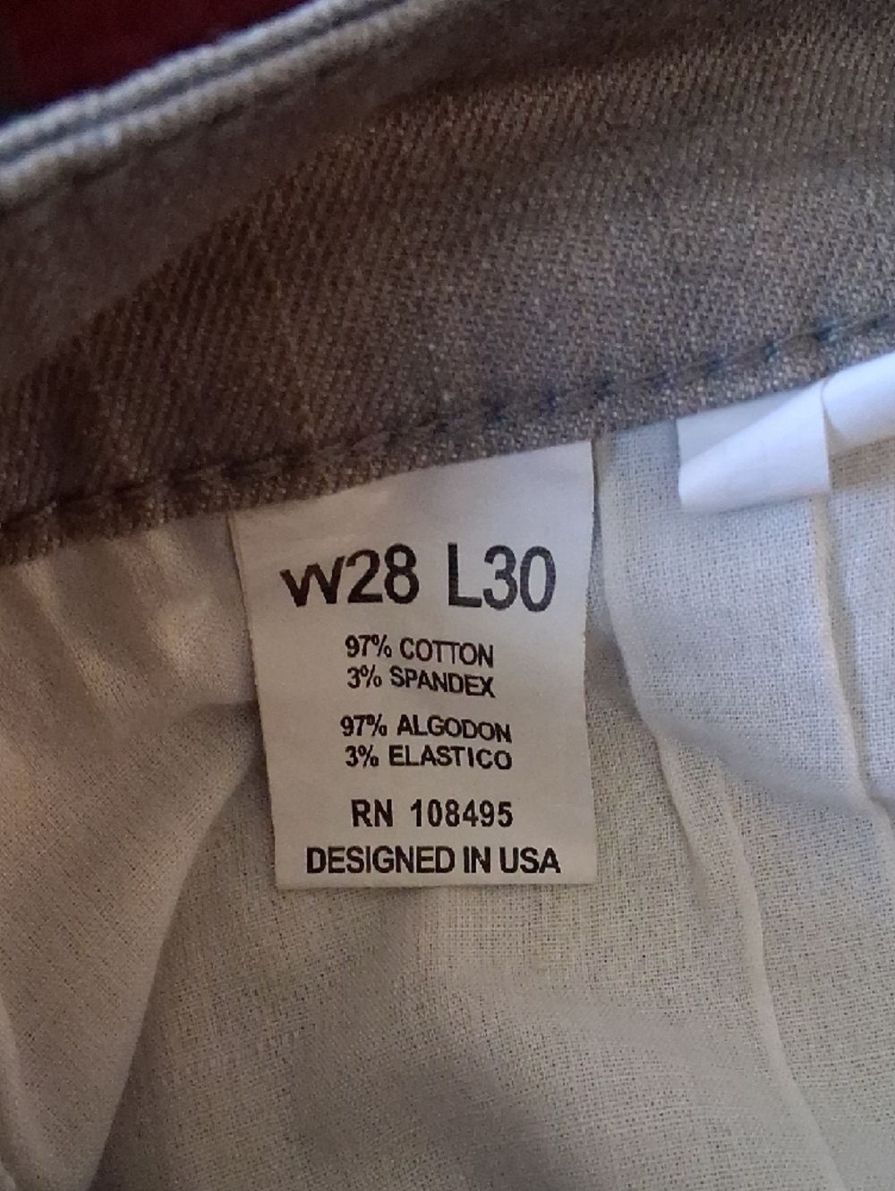 Slim Straight Women's Jeans in Light Gray by Unbranded - Picture 3 of 7